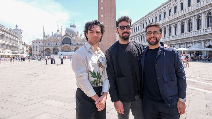 Musical Group Il Volo Was Seen In Venice To Present The July 4 Concert In St Mark's Square - 04 June 2024