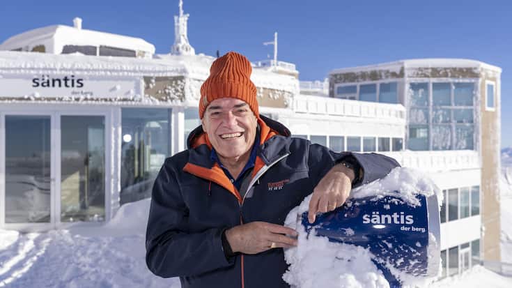 EX METEO-MANN FELIX BLUMER AUF DEM SAENTIS