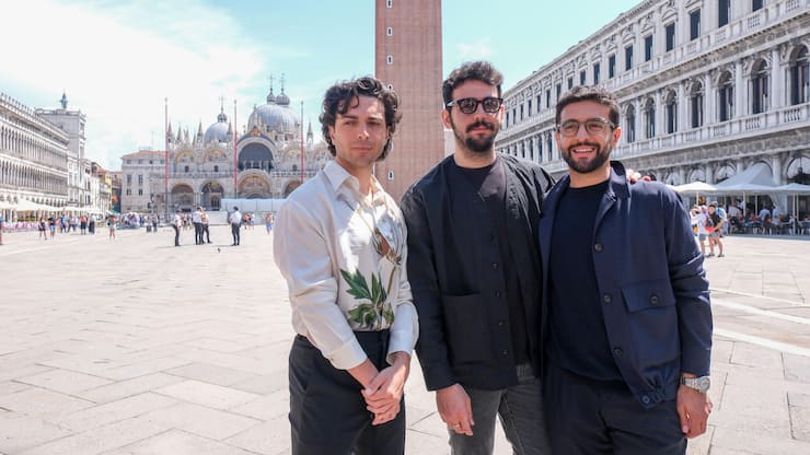 Musical Group Il Volo Was Seen In Venice To Present The July 4 Concert In St Mark's Square - 04 June 2024