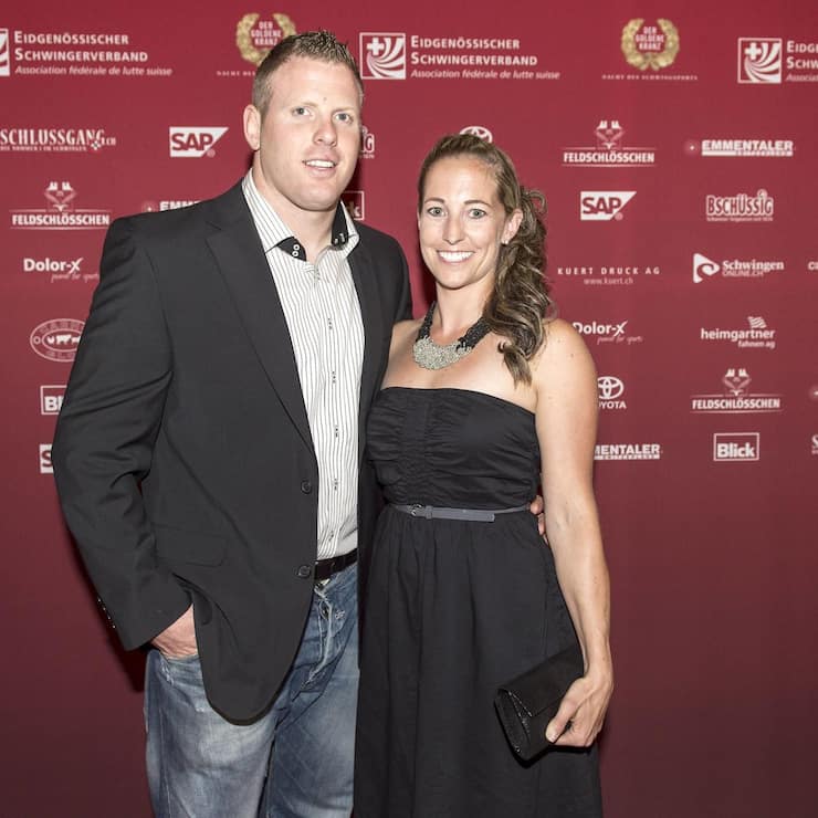 Glattfelden 19 Sept 2014 Schwingen Der Goldene Kranz Matthias Glarner mit Claudia Hediger PU