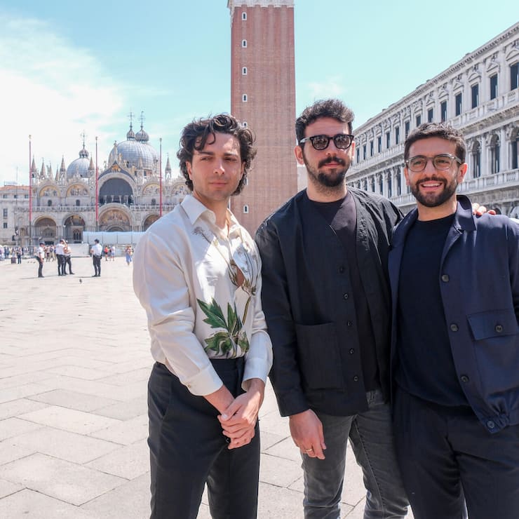 Musical Group Il Volo Was Seen In Venice To Present The July 4 Concert In St Mark's Square - 04 June 2024