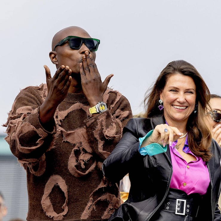 30-08-2024 Norway Princess Martha Louise and and American Shaman Durek Verrett arriving for a boat trip along the Geiran