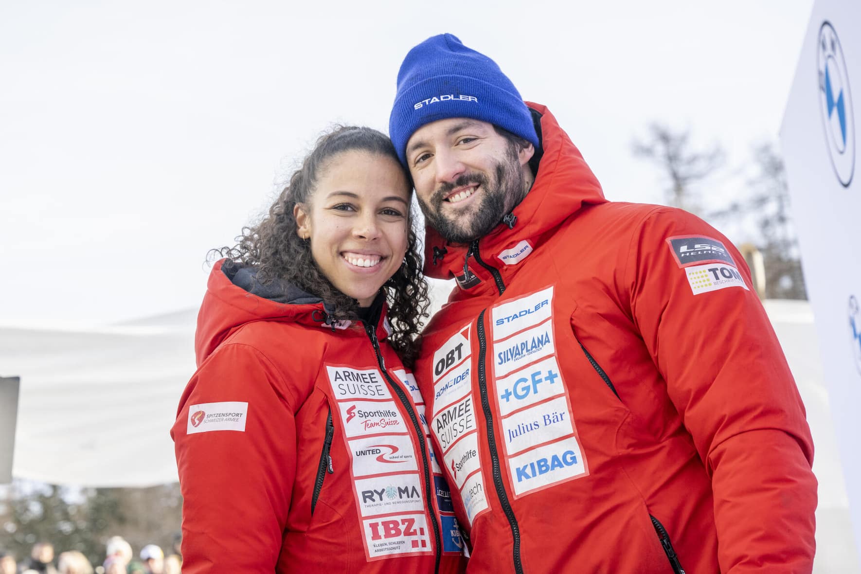 Lernten sich in Peking an den Olympischen Spielen kennen: Melanie Hasler und Michael Vogt.