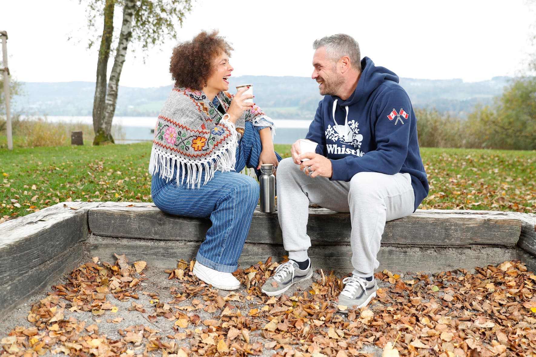 Nach dem Baden gibt’s vor Ort einen Tee. Seit Corona schaut das Paar, dass es am Morgen immer Zeit für ein gemeinsames Gespräch hat.