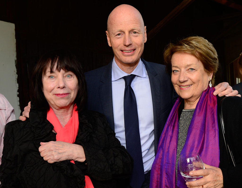 Hoher Besuch: Ringier-Boss Marc Walder mit Béatrice Zollinger und Ex-GP-Co-Chefin Elisabeth Schwander (r.).